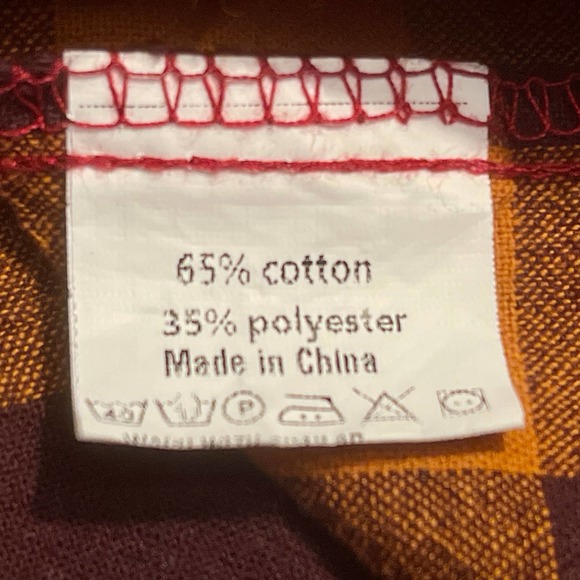 Mixed Plaid Flannel Hooded Long Sleeve Mens MEDIUM 1527:S1398 - Picture 7 of 9